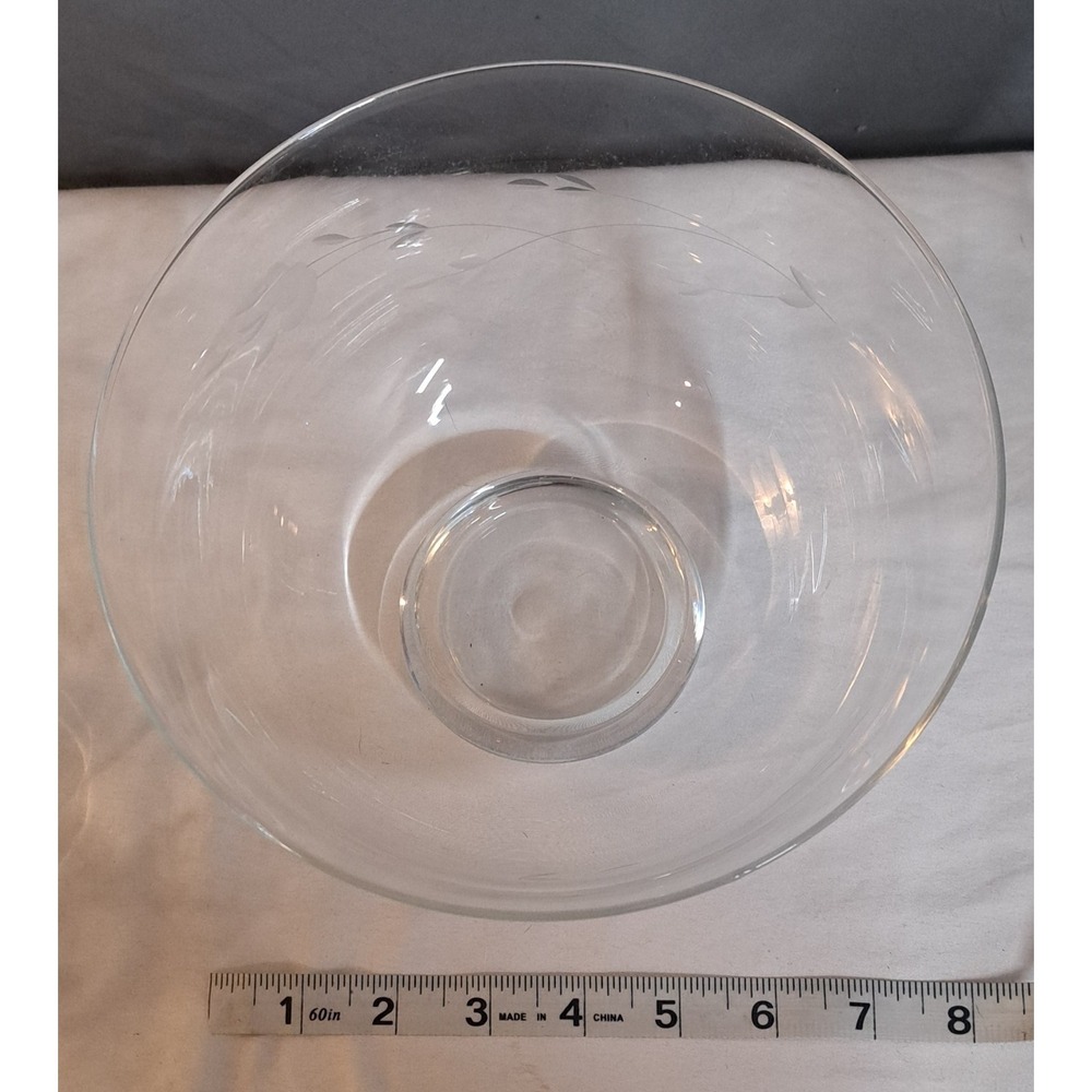 Vintage Princess House Heritage Crystal Irish Coffee Mugs Etched Floral Pattern - Picture 13 of 16